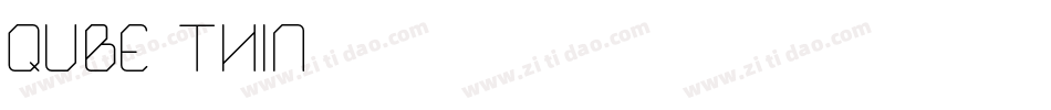 QUBE THIN字体转换